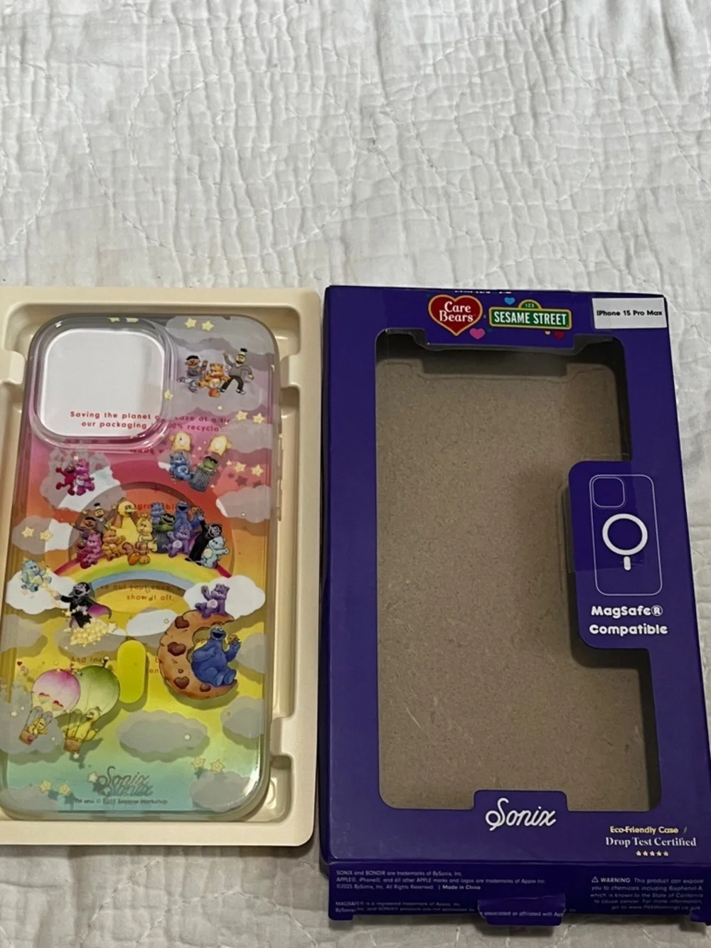 Sonix Protective Cases for iPhone 15 Pro Max Care Bears x Sesame Street 864-lb2